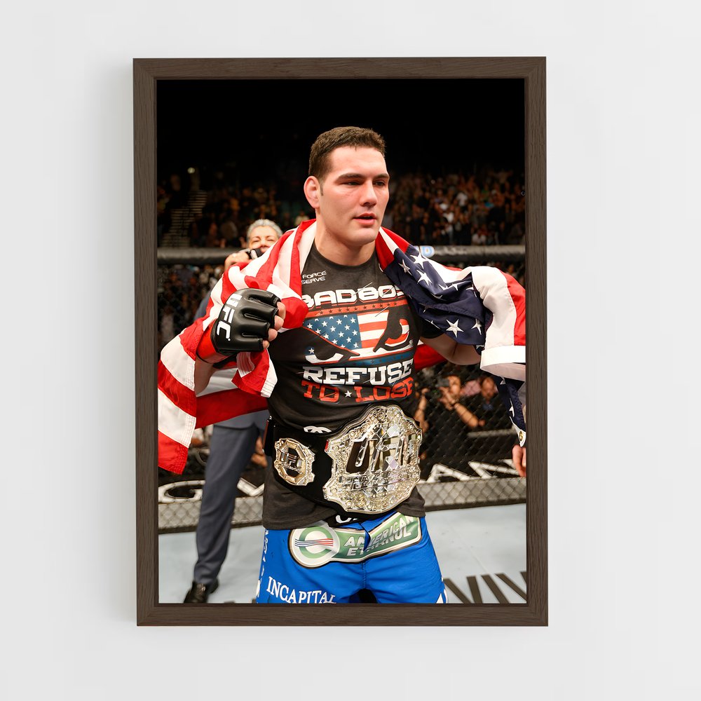 Poster Combat en Bleu – affiche MMA (vue 5)